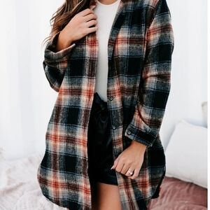 Women's Plaid Button Down Shirt
